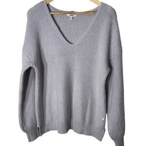 Maurices V-neck Lilac and Silver Sweater, Women's Size M, NWOT